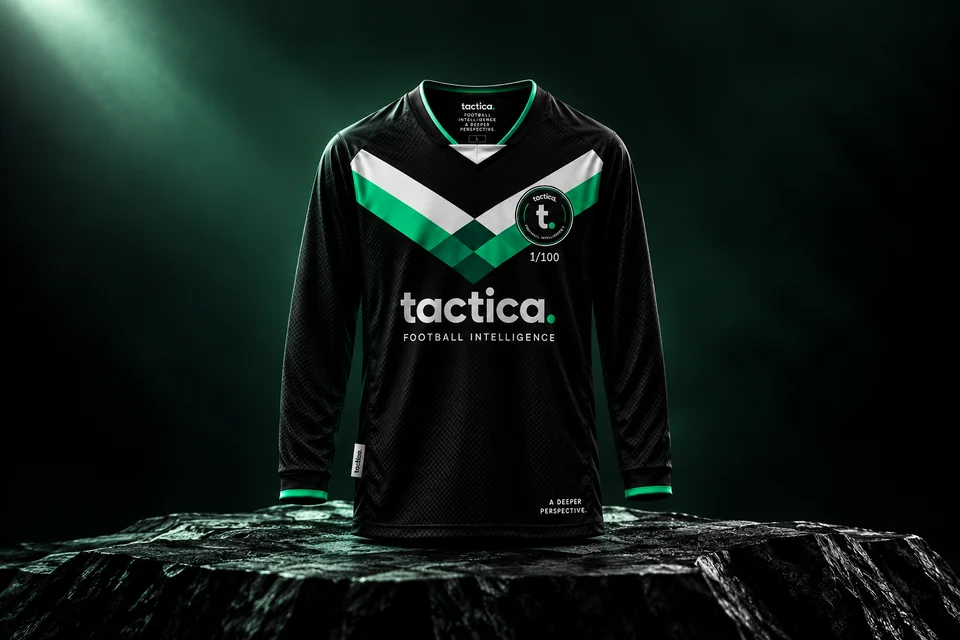 Supplied tactica. black, white and bright-green kit artwork